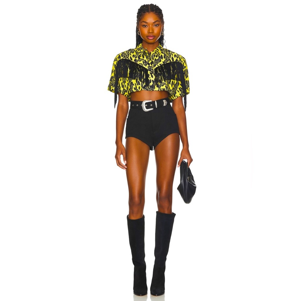 Limited Edition- FIORUCCI - Small - US 4/6 - Banimalier Fringe Shirt- Rare